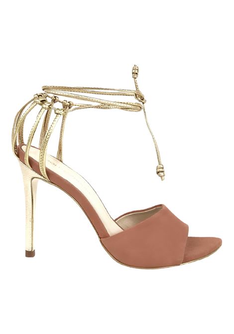 GOLD & ROUGE SANDALI DORITA IN PELLE E CAMOSCIO GOLD&ROUGE | Scarpe | DORITAROSE GOLD
